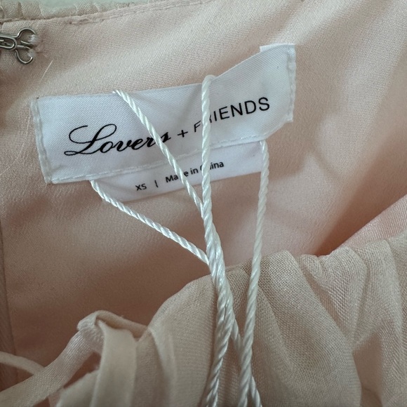 NWT Lovers + Friends Pink Ruched Sheath Dress with Bishop Sleeves Size XS - Picture 6 of 11